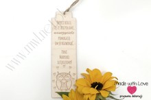 Zakładka zawieszka z dedykacją(skrzydła)