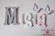 Literki imię dziecka na ścianę do pokoju - 3d - wzór MWL16 misia michasia michalina misia